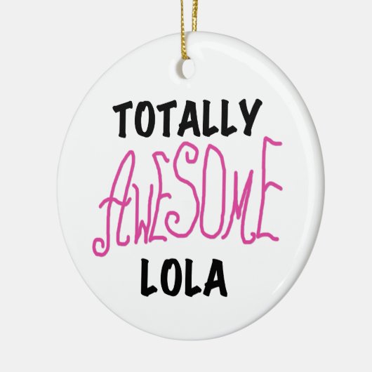 Pink Total Phantastisch Lola T - Shirt und Geschen Keramik Ornament (Links)