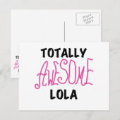 Pink Total Phantastisch Lola T - Shirt und Geschen Postkarte (Vorne/Hinten)