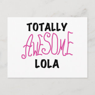 Pink Total Phantastisch Lola T - Shirt und Geschen Postkarte