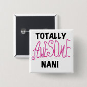 Pink Total Phantastisch Nani T - Shirt und Geschen Button (Vorne & Hinten)