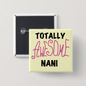 Pink Total Phantastisch Nani T - Shirt und Geschen Button (Vorne & Hinten)