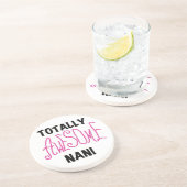 Pink Total Phantastisch Nani T - Shirt und Geschen Untersetzer (Seite)