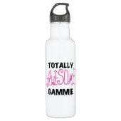 Pink Totally Phantastisch Gammie Trinkflasche (Vorderseite)
