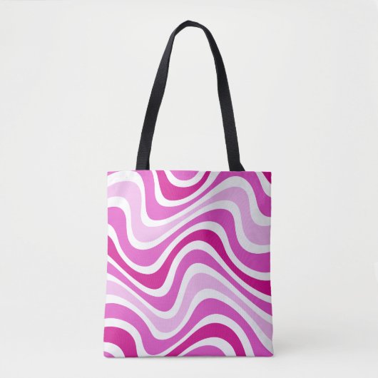 Pink Tote bag abstract pattern Tasche (Vorderseite)