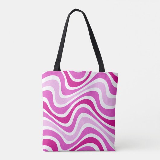 Pink Tote bag abstract pattern Tasche (Rückseite)