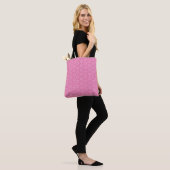 Pink Tote Tasche mit Herz oder Auswahl Farben (Am Model)