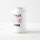 Pink TotPhantastisch Nanna T - Shirt und Geschenke Bierglas (Vorderseite Links)