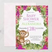 Pink Toucan Tropical Wildlife Girl Baby Dusche (Vorne/Hinten)