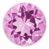 Pink Tourmaline Illusion Keramikknauf (Vorderseite)