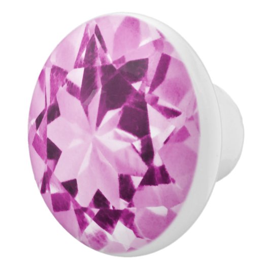 Pink Tourmaline Illusion Keramikknauf (Rechts)