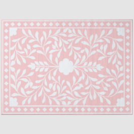 Pink Traditional Bone Inlay Decoupage Paper Seidenpapier