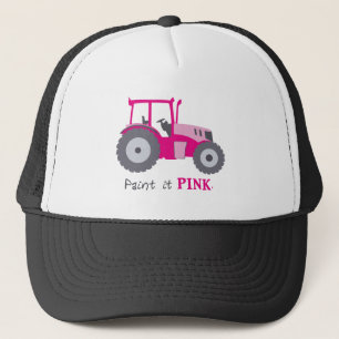 Pink Traktor Illustration malen es pink! Truckerkappe