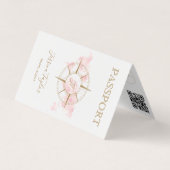 Pink Travel Agent Passport Weltkarte Foto einfügen Visitenkarten (Vorderseite)