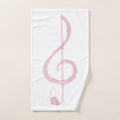 Pink Treble Cleble Badetuch Set (Handtuch)