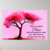 *~* Pink Tree AP81 Ethereal Peace Quote Poster (Vorne)