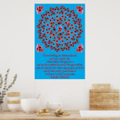 PINK TREE BELLS MANDALA 1 POSTER (Küche)