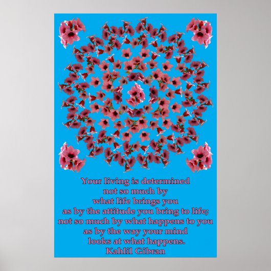 PINK TREE BELLS MANDALA 1 POSTER (Vorne)