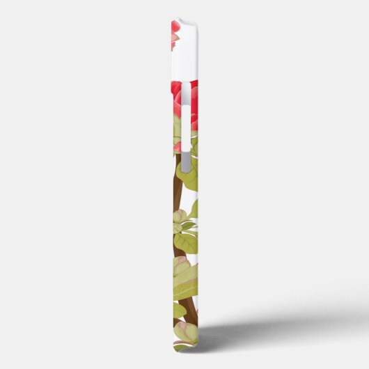 Pink Tree Blossoms iPad Case (Rückseite / Links)