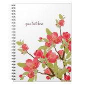 Pink Tree Blossoms Notebook Notizblock (Vorderseite)