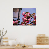 Pink Tree Blüten Foto Value Poster Papier (Küche)