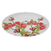 Pink Tree Blüten Glass Cutting Board Schneidebrett (Ecke)
