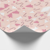 PINK TREE CHRISTMAS GESCHENKPAPIER (Ecke)