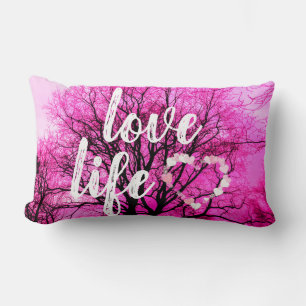 Pink Tree Design - Liebe Life Lendenkissen