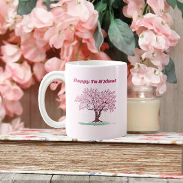 Pink Tree Happy Tu B'shvat Kaffeetasse