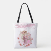 Pink Tree of Life Inspirational Tote Bag Tasche (Rückseite)