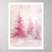 Pink Tree Wall Art – Elegant Floral Home D Poster (Vorne)