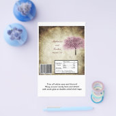 Pink Tree Wedding Large Hershey's Wrapper Flyer (Einzeln)