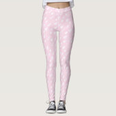 Pink Trees Winter Christmas Leggings (Vorderseite)