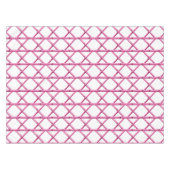 Pink Trellis Bamboo Muster Tischdecke (Vorderseite (Horizontal))