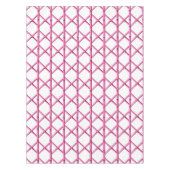 Pink Trellis Bamboo Muster Tischdecke (Vorderseite)