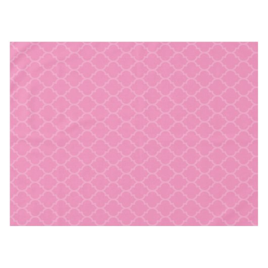 Pink Trellis Tableclout Tischdecke (Vorderseite (Horizontal))