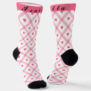 Pink Trendy Heart Valentinstag Collection Socken