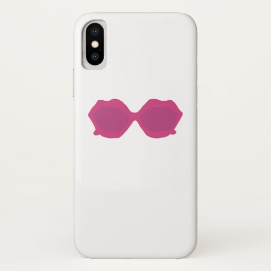 Pink Trendy Sonnenbrille Case-Mate iPhone Hülle (Rückseite)