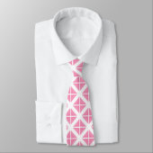 Pink Trendy Triangle Pattern Krawatte (Gebunden)