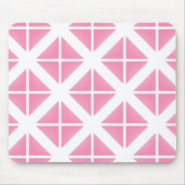 Pink Trendy Triangle Pattern Mousepad (Vorne)