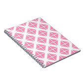 Pink Trendy Triangle Pattern Notizblock (Rechte Seite)