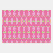 Pink Tri Sheet Wrap oder Drawer Liner Geschenkpapier Set (Vorderseite 3)