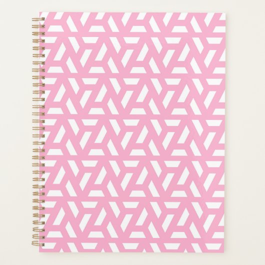 Pink Triangle Pattern Planner Planer (Vorderseite)