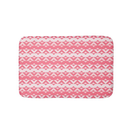 Pink Triangles Pattern Bath Mat Badematte (Vorderseite)