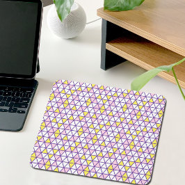 Pink Triangles Pattern Mouse Pad Mousepad