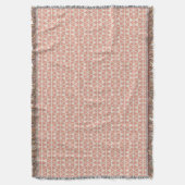 Pink Triangles Pattern Throw Blanket Decke (Vorderseite Vertikal)