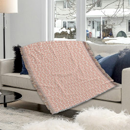 Pink Triangles Pattern Throw Blanket Decke
