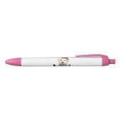 Pink Trim Pen | Schwarze Tinte | Geschenk des Büro Kugelschreiber (Oberseite)