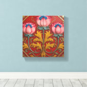 Pink Trio Lotus Leinwanddruck (Insitu (Holzboden))
