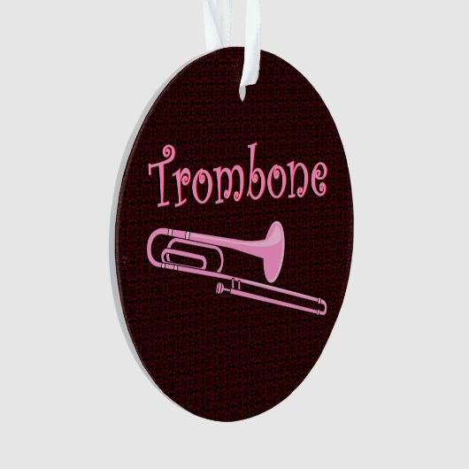 Pink Trombone Ornament (Vorderseite)