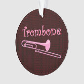 Pink Trombone Ornament (Vorderseite)